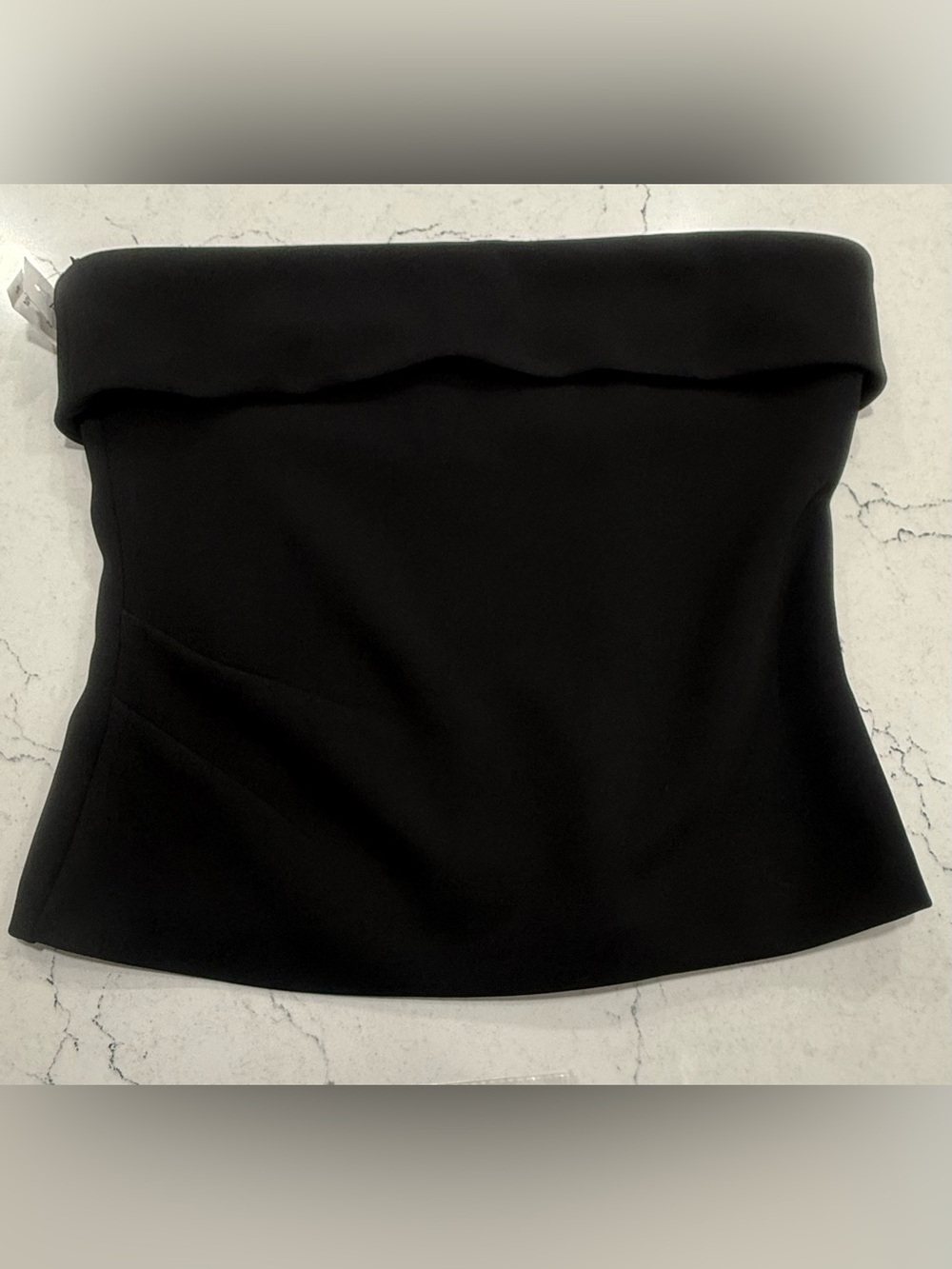 Babaton Eyecatcher Black Strapless Top Zipper Closure XL  Aritzia NWT